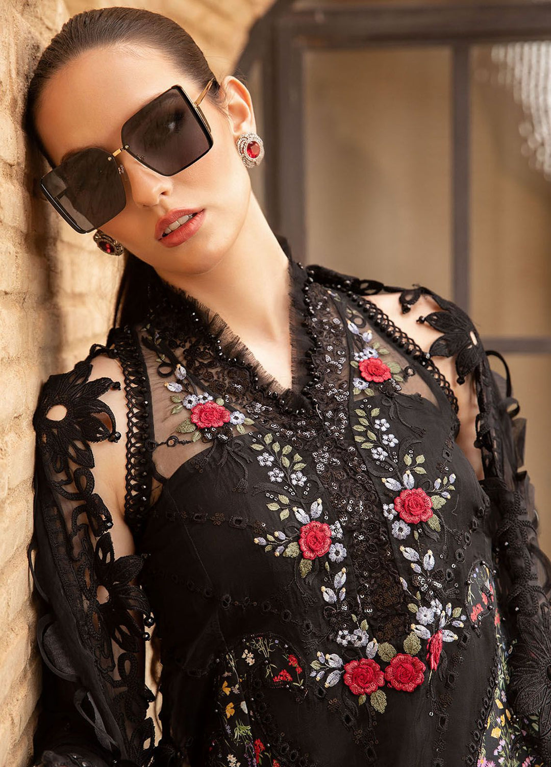 Maria B Embroidered  Suits Unstitched 3 Piece MB24LL 5B - Luxury Lawn Collection
