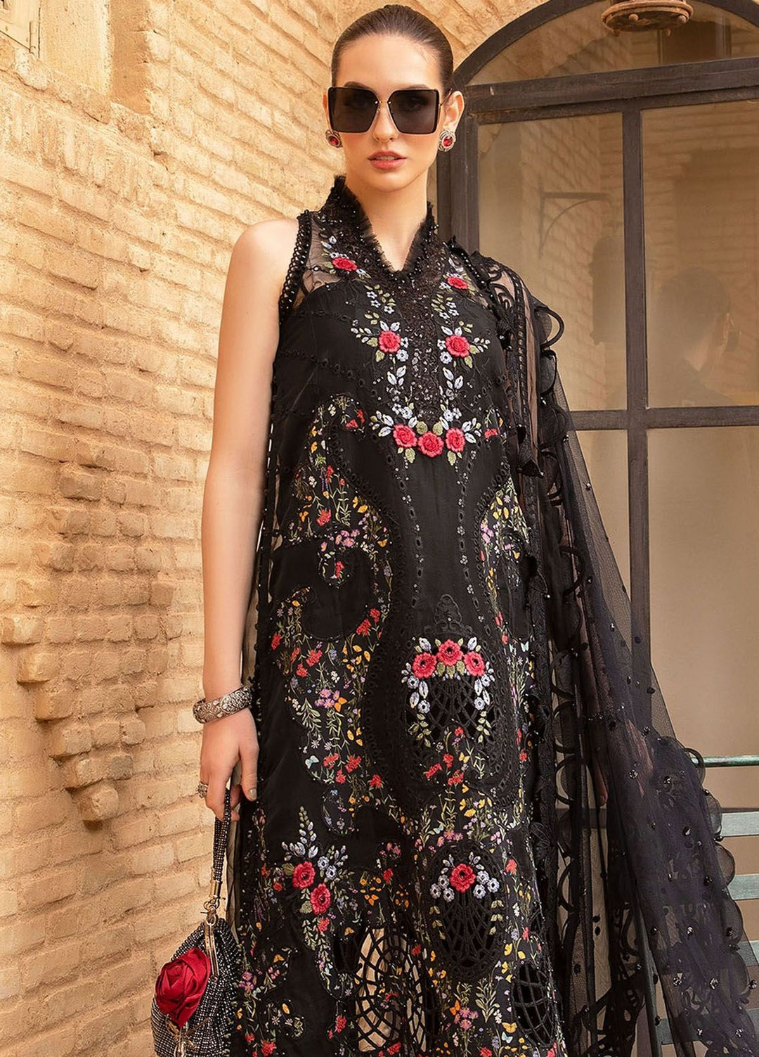 Maria B Embroidered  Suits Unstitched 3 Piece MB24LL 5B - Luxury Lawn Collection