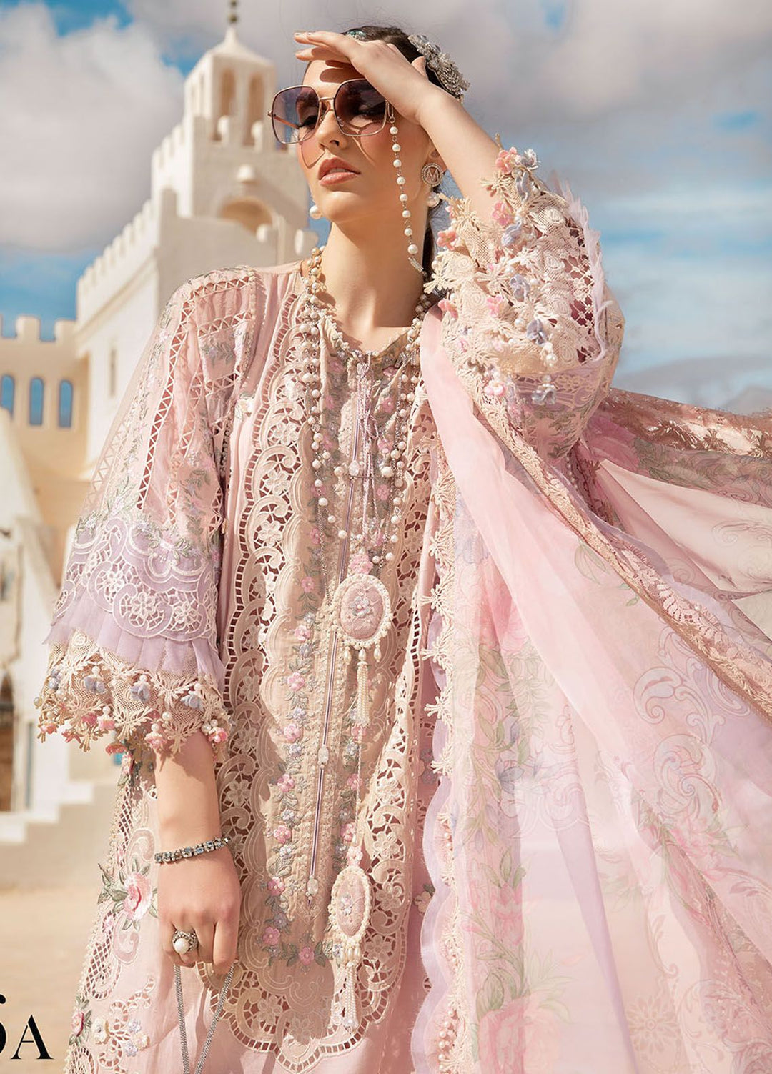 Maria B Embroidered  Suits Unstitched 3 Piece MB24LL 6A - Luxury Lawn Collection