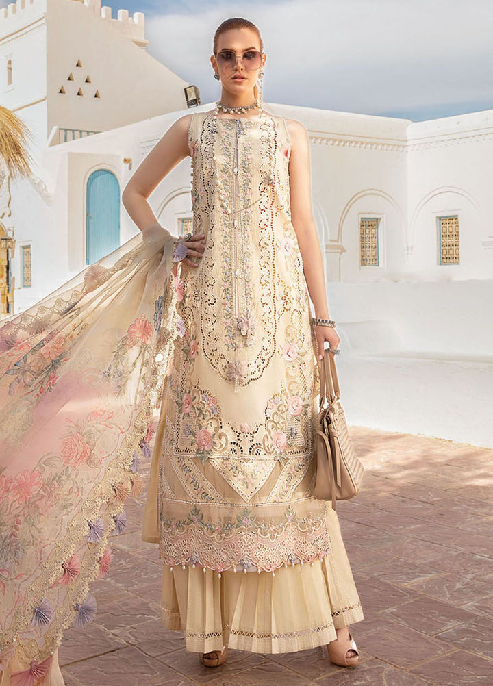 Maria B Embroidered  Suits Unstitched 3 Piece MB24LL 6B - Luxury Lawn Collection