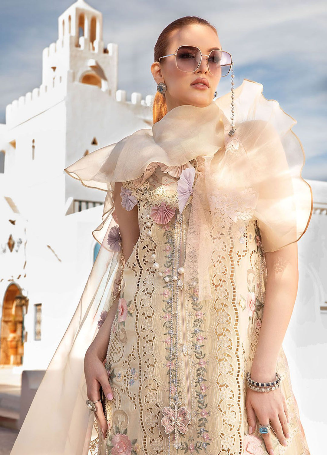 Maria B Embroidered  Suits Unstitched 3 Piece MB24LL 6B - Luxury Lawn Collection