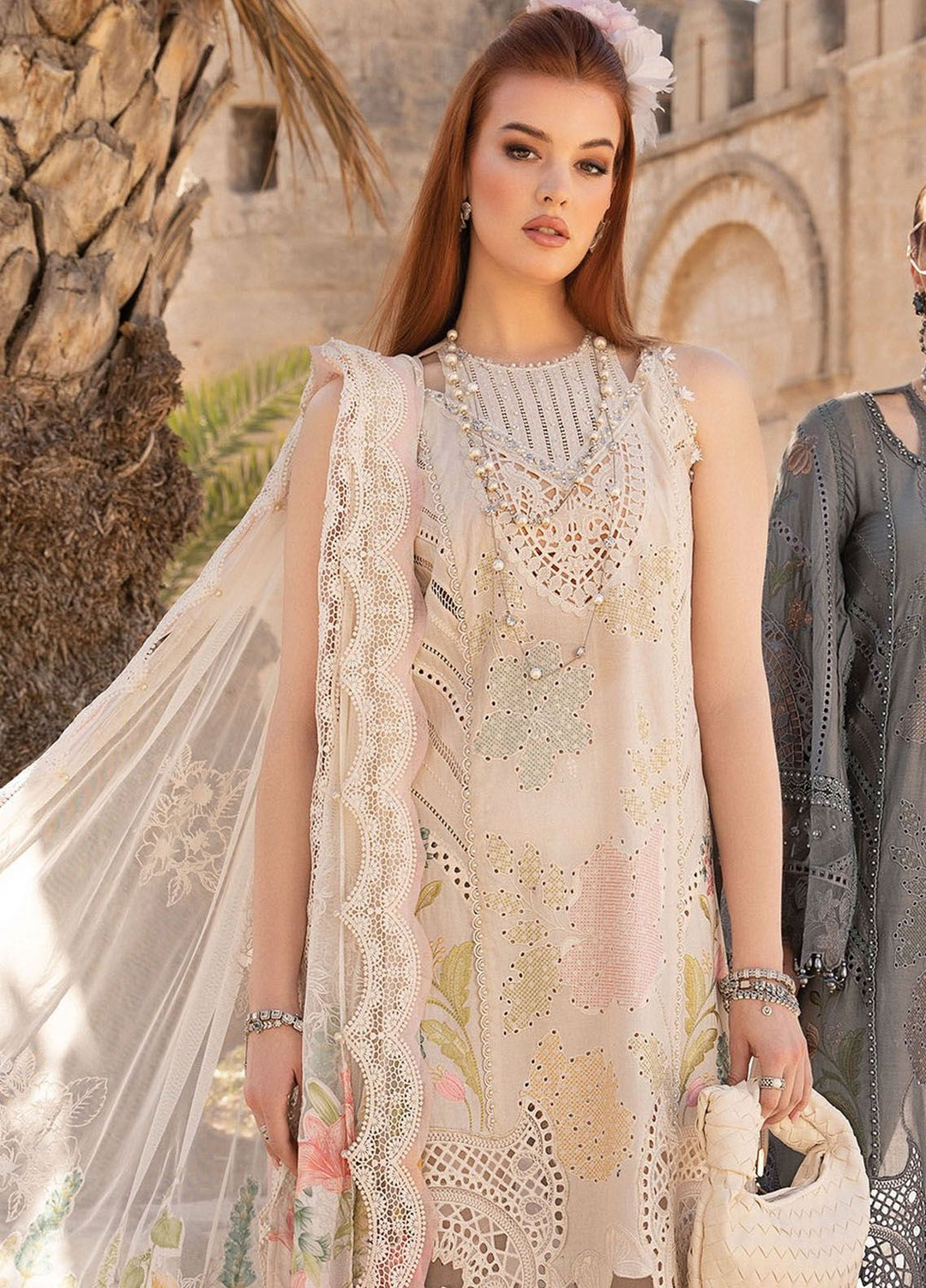 Maria B Embroidered  Suits Unstitched 3 Piece MB24LL 7A - Luxury Lawn Collection