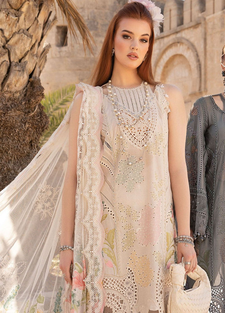 Maria B Embroidered  Suits Unstitched 3 Piece MB24LL 7A - Luxury Lawn Collection