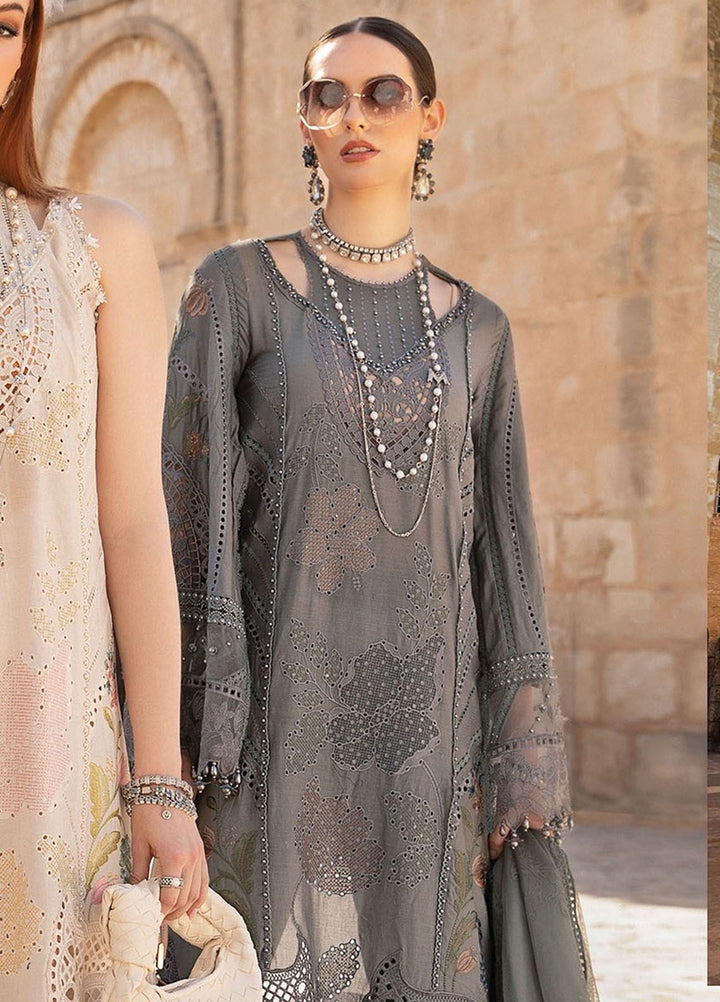 Maria B Embroidered  Suits Unstitched 3 Piece MB24LL 7B - Luxury Lawn Collection