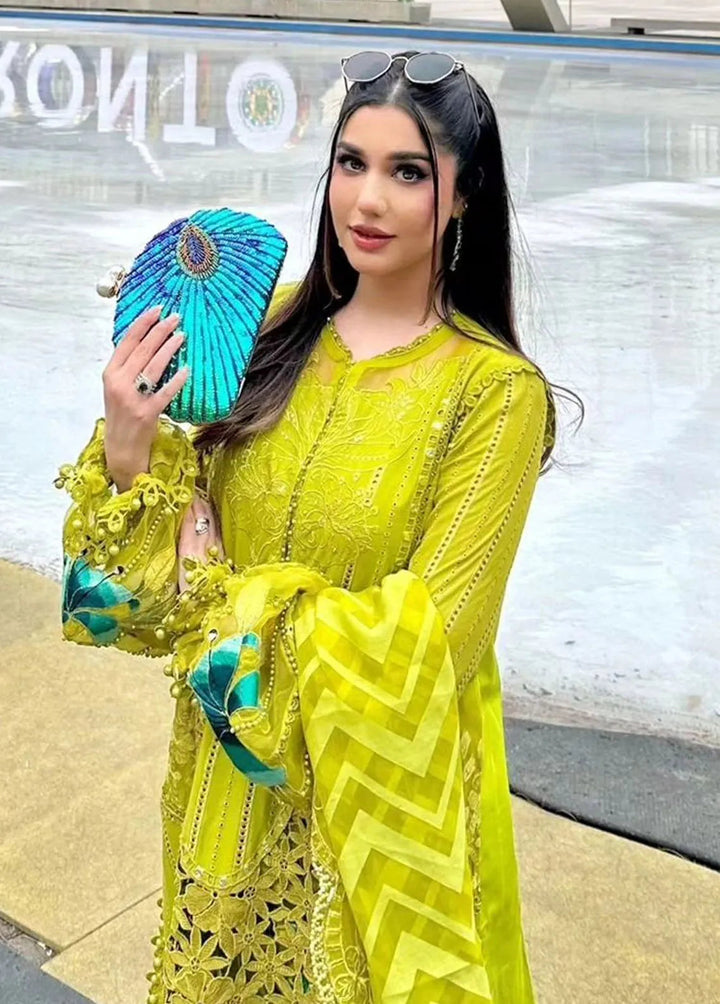 Maria B Embroidered  Suits Unstitched 3 Piece MB24LL 8A - Luxury Lawn Collection