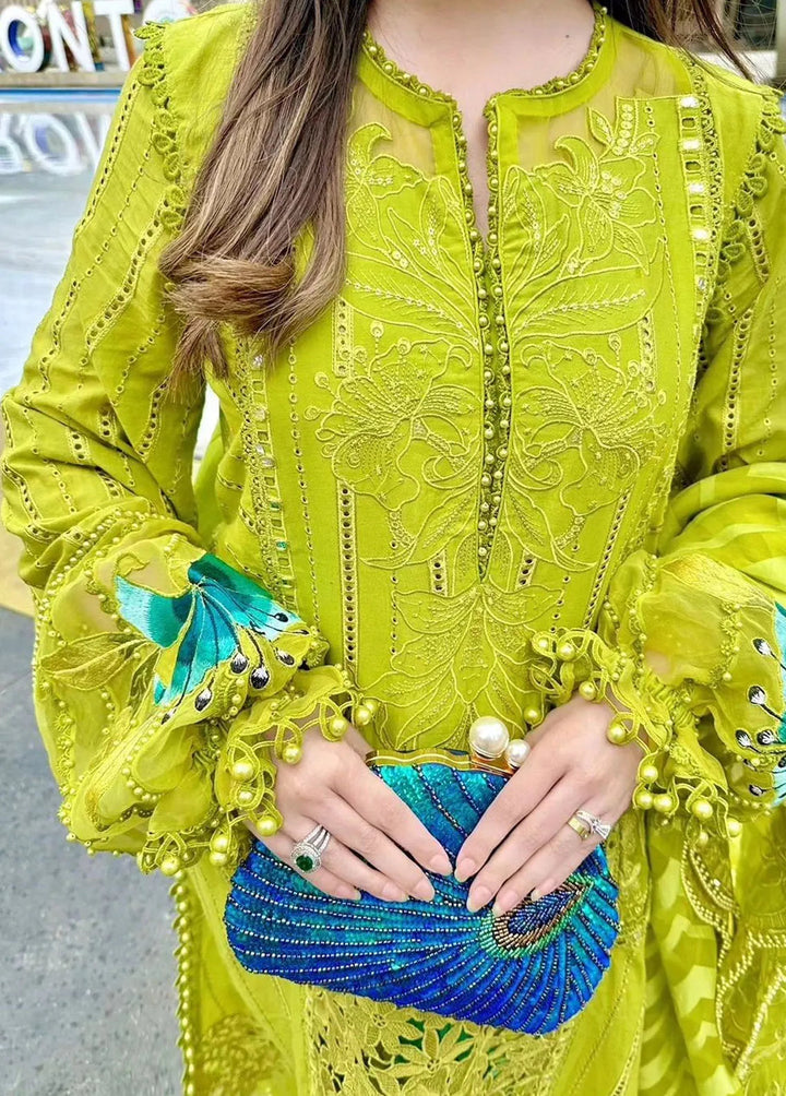 Maria B Embroidered  Suits Unstitched 3 Piece MB24LL 8A - Luxury Lawn Collection