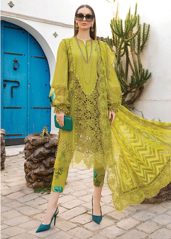 Maria B Embroidered  Suits Unstitched 3 Piece MB24LL 8A - Luxury Lawn Collection