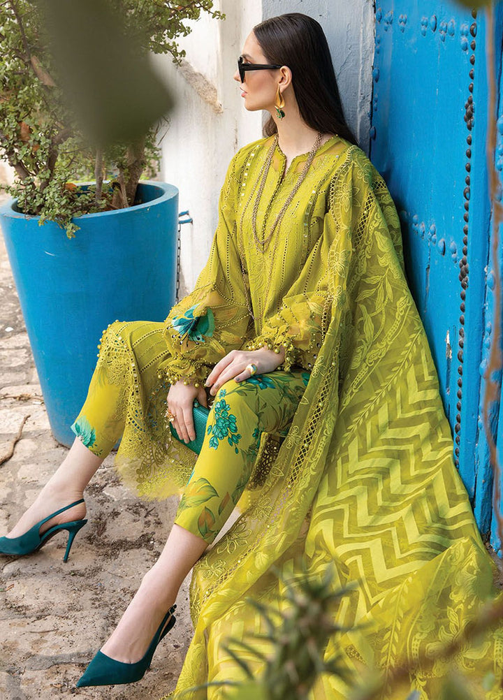 Maria B Embroidered  Suits Unstitched 3 Piece MB24LL 8A - Luxury Lawn Collection
