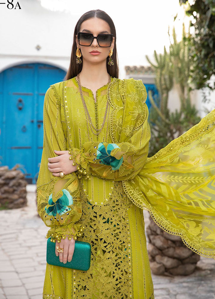 Maria B Embroidered  Suits Unstitched 3 Piece MB24LL 8A - Luxury Lawn Collection