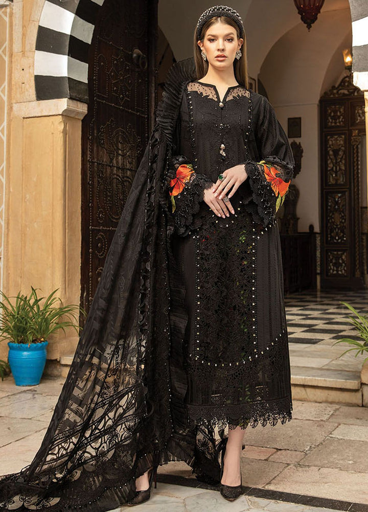 Maria B Embroidered  Suits Unstitched 3 Piece MB24LL 8B - Luxury Lawn Collection
