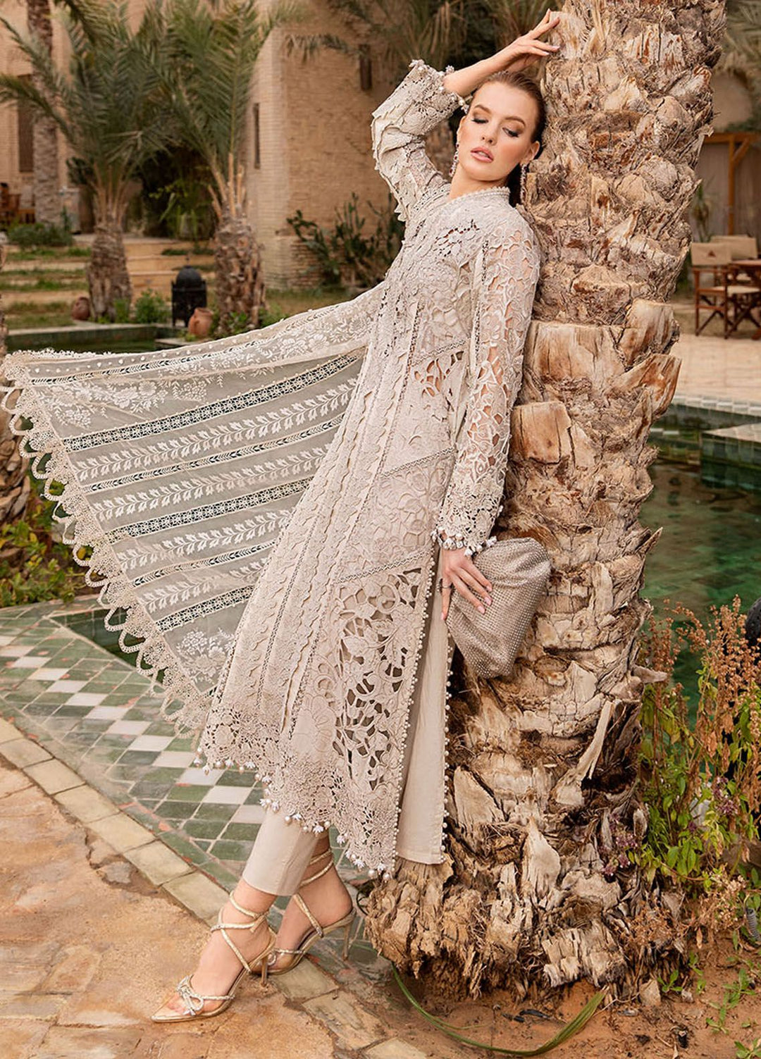 Maria B Embroidered  Suits Unstitched 3 Piece MB24LL 9A - Luxury Lawn Collection