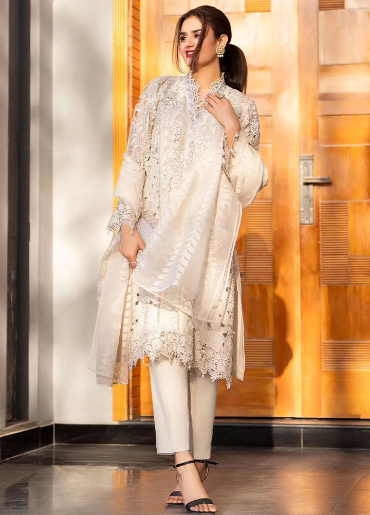 Maria B Embroidered  Suits Unstitched 3 Piece MB24LL 9A - Luxury Lawn Collection