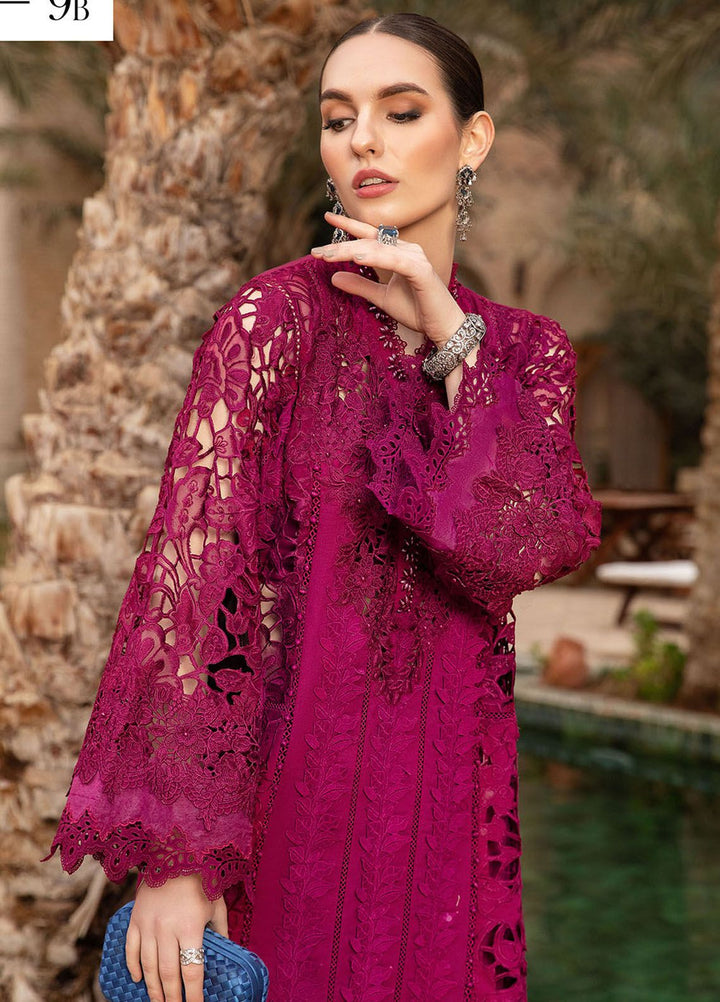 Maria B Embroidered  Suits Unstitched 3 Piece MB24LL 9B - Luxury Lawn Collection
