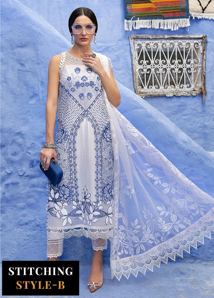 Maria B Embroidered Suits Unstitched 3 Piece MB25VL D-10A - Luxury Collection