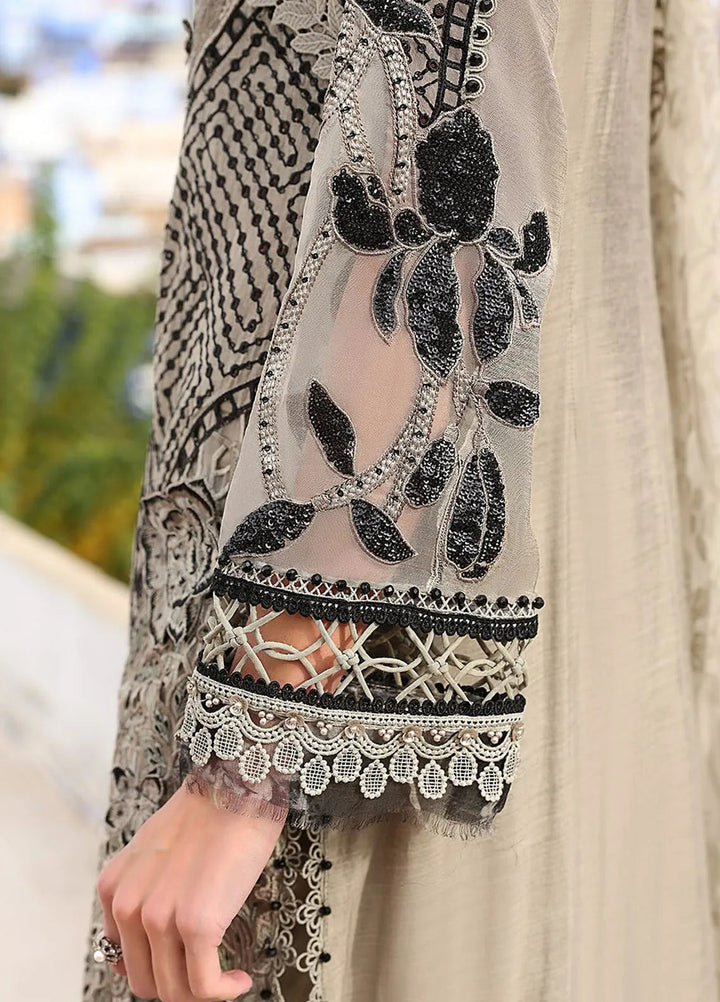 Maria B Embroidered Suits Unstitched 3 Piece MB25VL D-10B - Luxury Collection