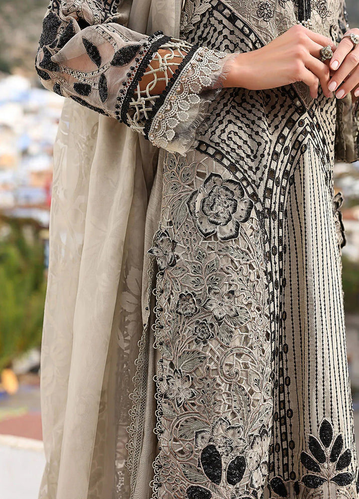 Maria B Embroidered Suits Unstitched 3 Piece MB25VL D-10B - Luxury Collection