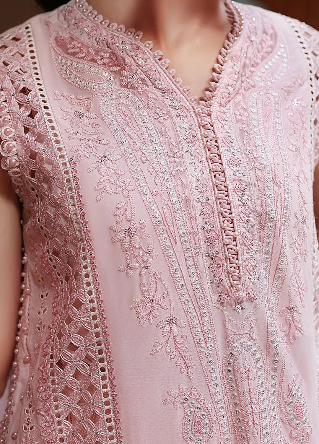 Maria B Embroidered Suits Unstitched 3 Piece MB25VL D-11A - Luxury Collection