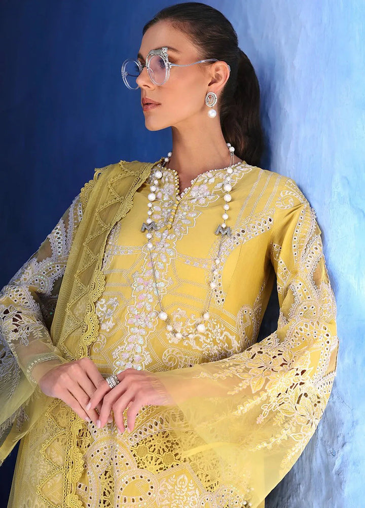 Maria B Embroidered Suits Unstitched 3 Piece MB25VL D-12A - Luxury Collection