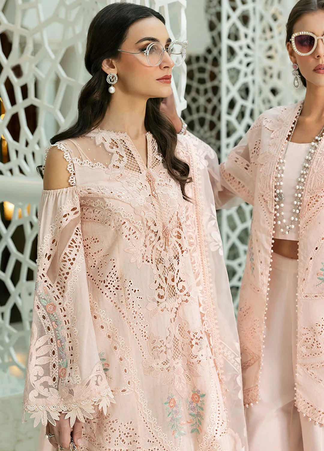 Maria B Embroidered Suits Unstitched 3 Piece MB25VL D-13A - Luxury Collection