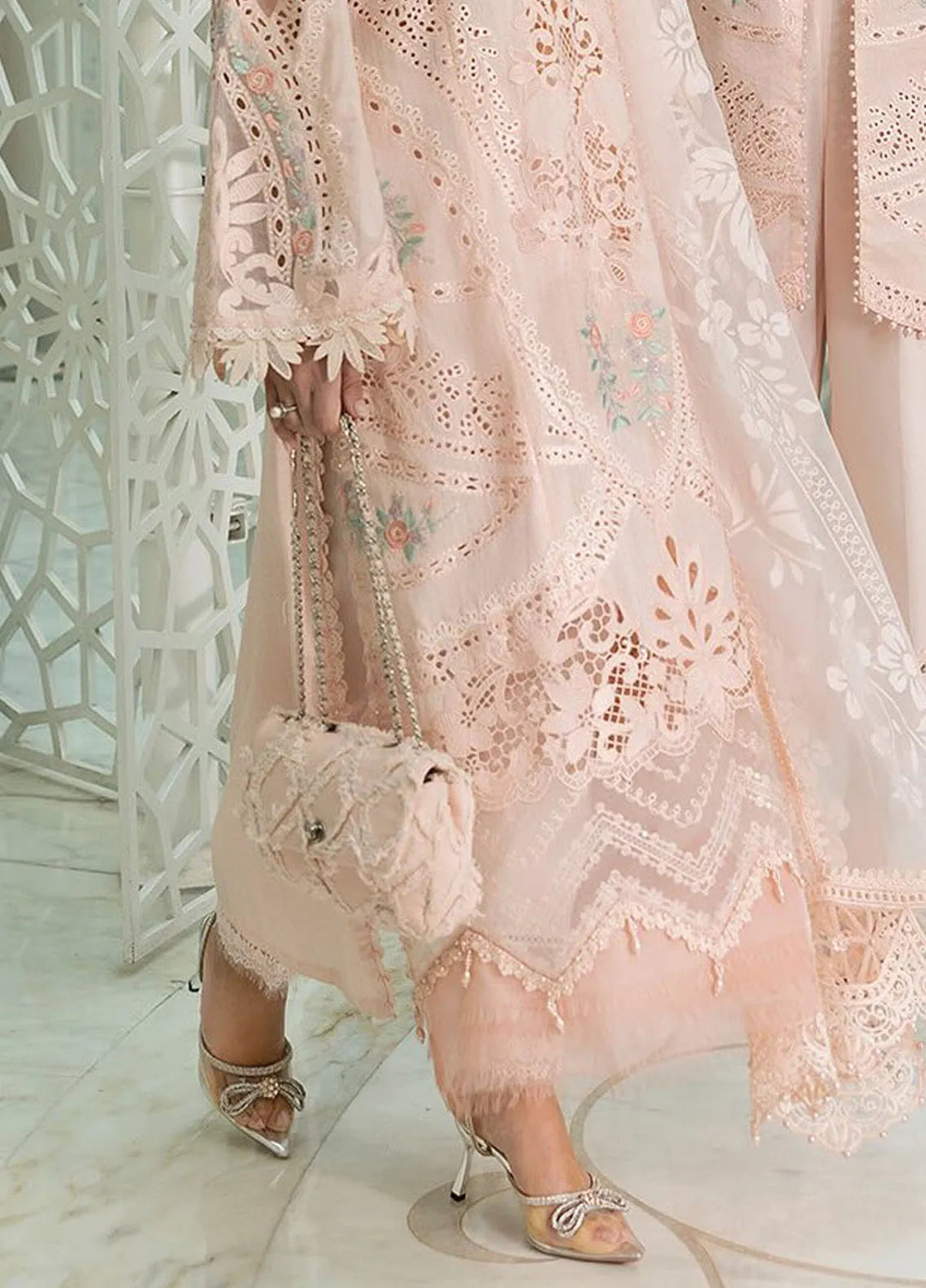 Maria B Embroidered Suits Unstitched 3 Piece MB25VL D-13A - Luxury Collection