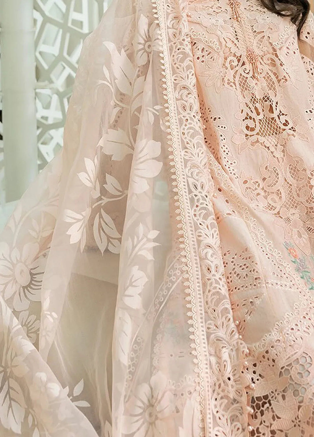 Maria B Embroidered Suits Unstitched 3 Piece MB25VL D-13A - Luxury Collection