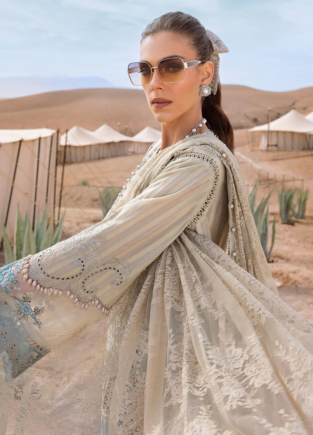 Maria B Embroidered Suits Unstitched 3 Piece MB25VL D-15B - Luxury Collection