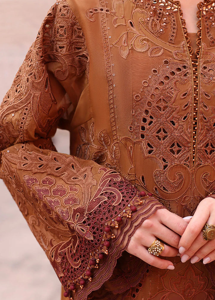 Maria B Embroidered Suits Unstitched 3 Piece MB25VL D-1B - Luxury Collection