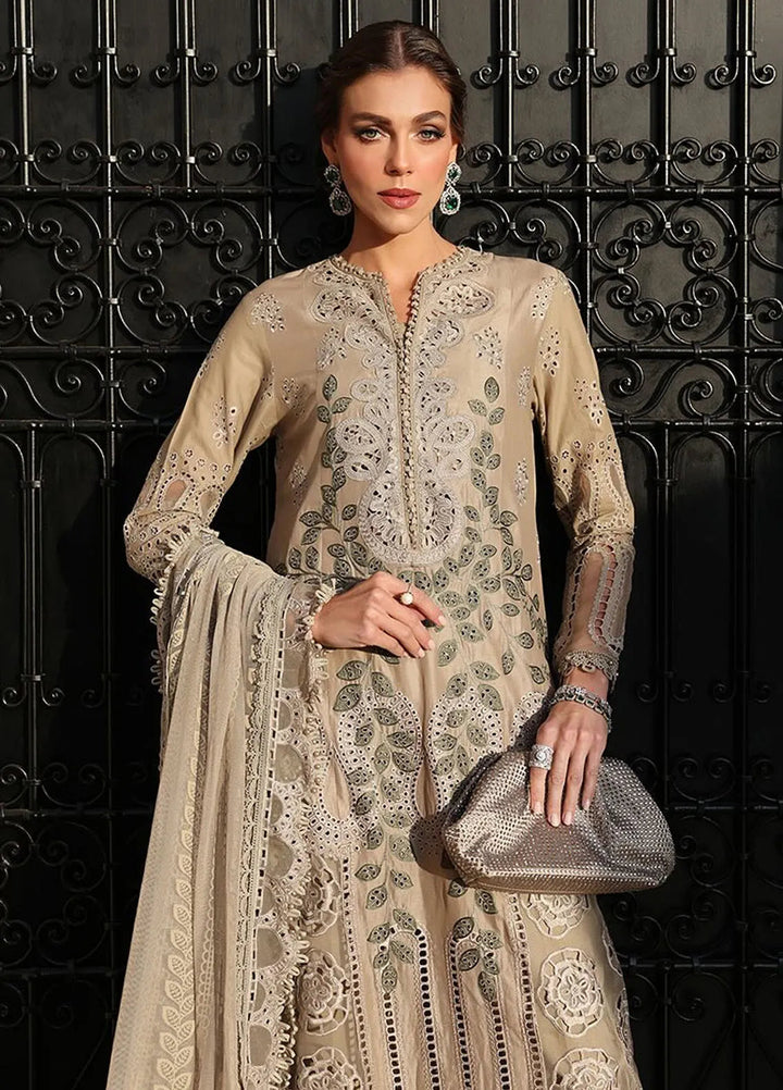 Maria B Embroidered Suits Unstitched 3 Piece MB25VL D-3A - Luxury Collection