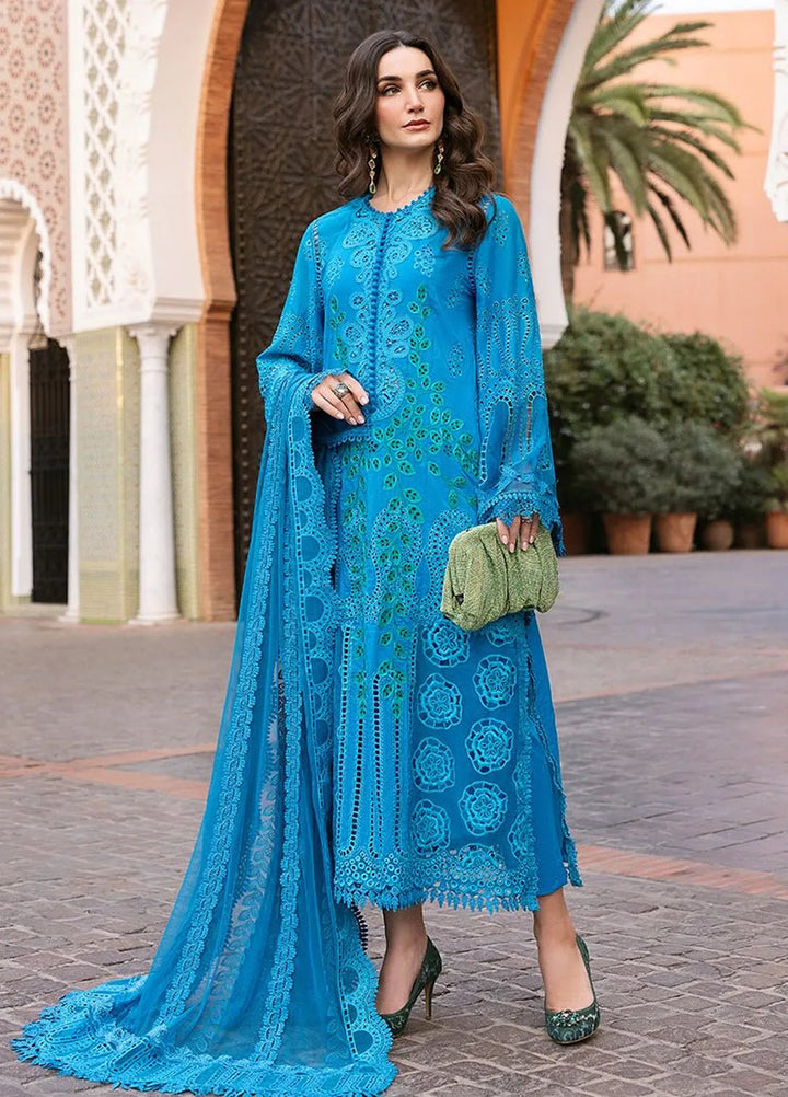 Maria B Embroidered Suits Unstitched 3 Piece MB25VL D-3B - Luxury Collection