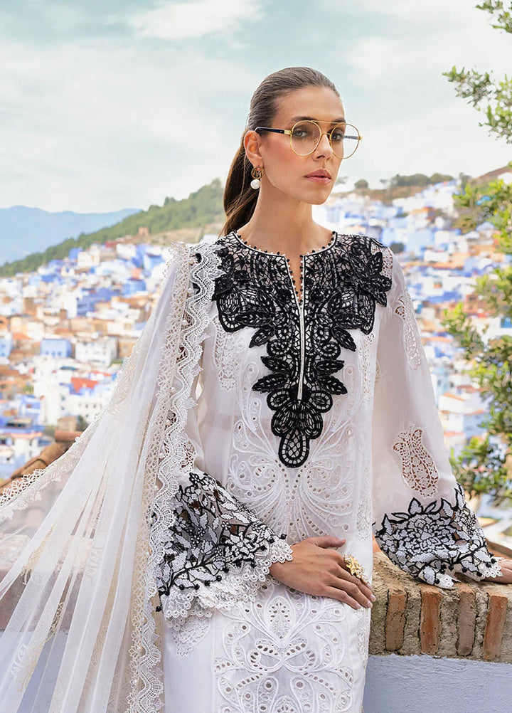 Maria B Embroidered Suits Unstitched 3 Piece MB25VL D-5A - Luxury Collection