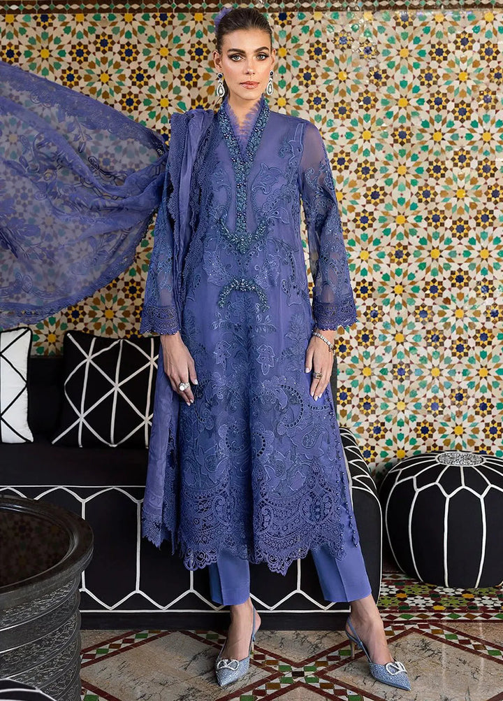 Maria B Embroidered Suits Unstitched 3 Piece MB25VL D-6B - Luxury Collection