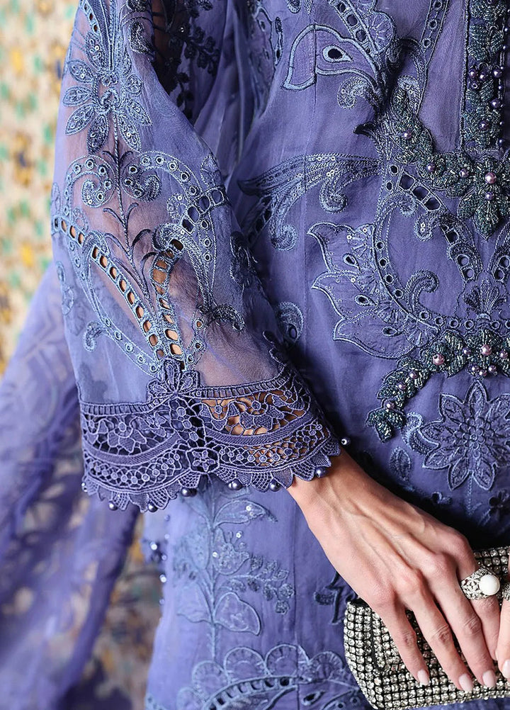 Maria B Embroidered Suits Unstitched 3 Piece MB25VL D-6B - Luxury Collection