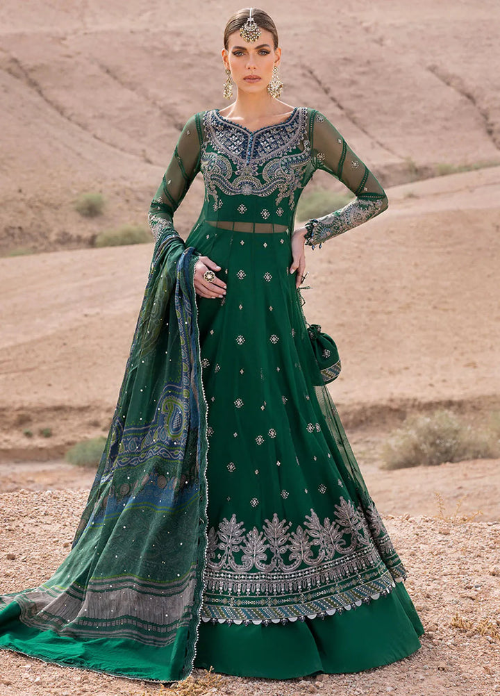 Maria B Embroidered Suits Unstitched 3 Piece MB25VL D-7A - Luxury Collection