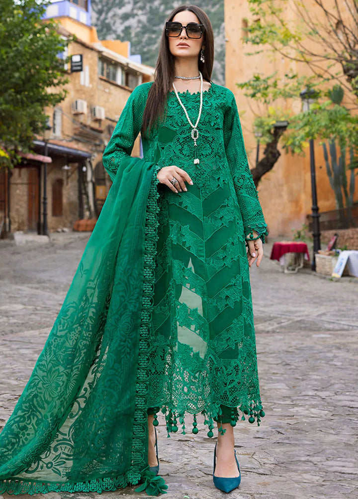 Maria B Embroidered Suits Unstitched 3 Piece MB25VL D-8B - Luxury Collection