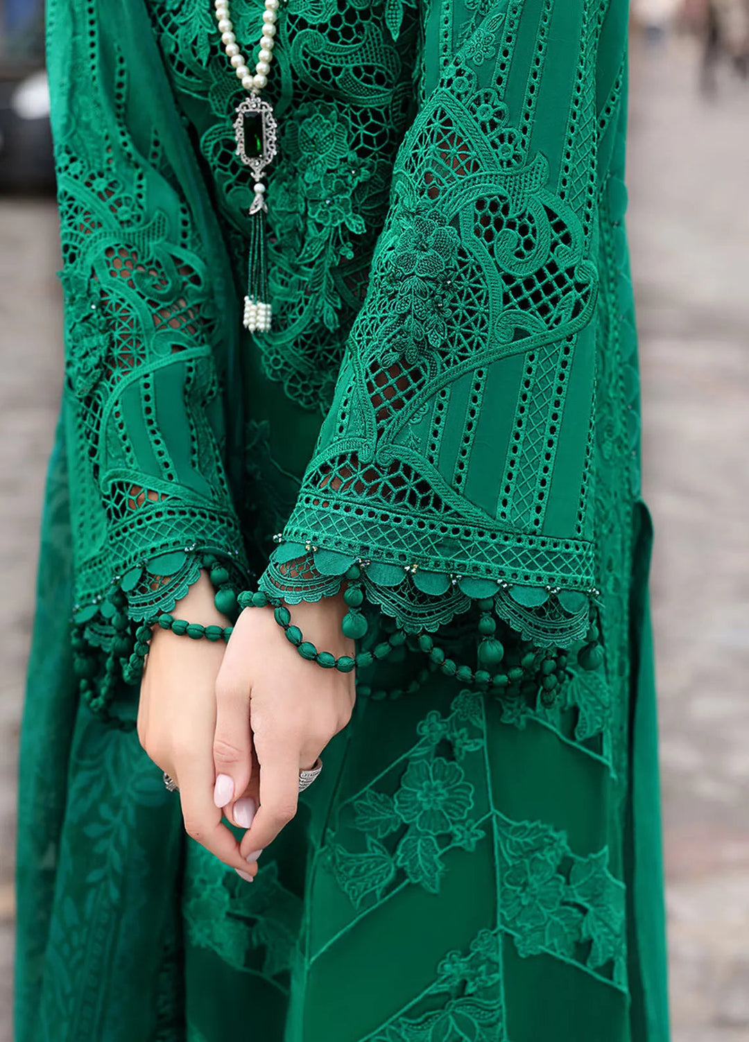 Maria B Embroidered Suits Unstitched 3 Piece MB25VL D-8B - Luxury Collection