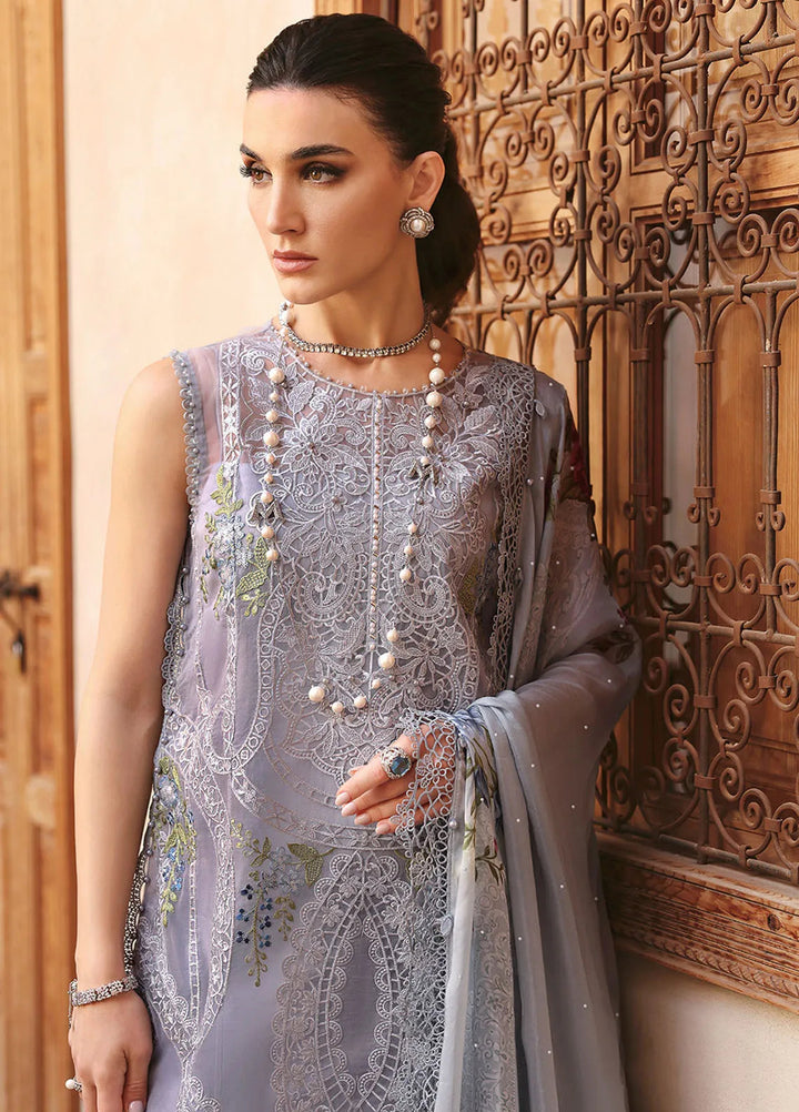 Maria B Embroidered Suits Unstitched 3 Piece MB25VL D-9B - Luxury Collection