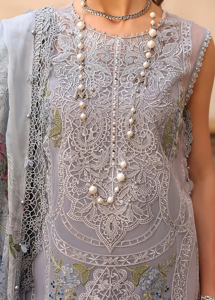 Maria B Embroidered Suits Unstitched 3 Piece MB25VL D-9B - Luxury Collection