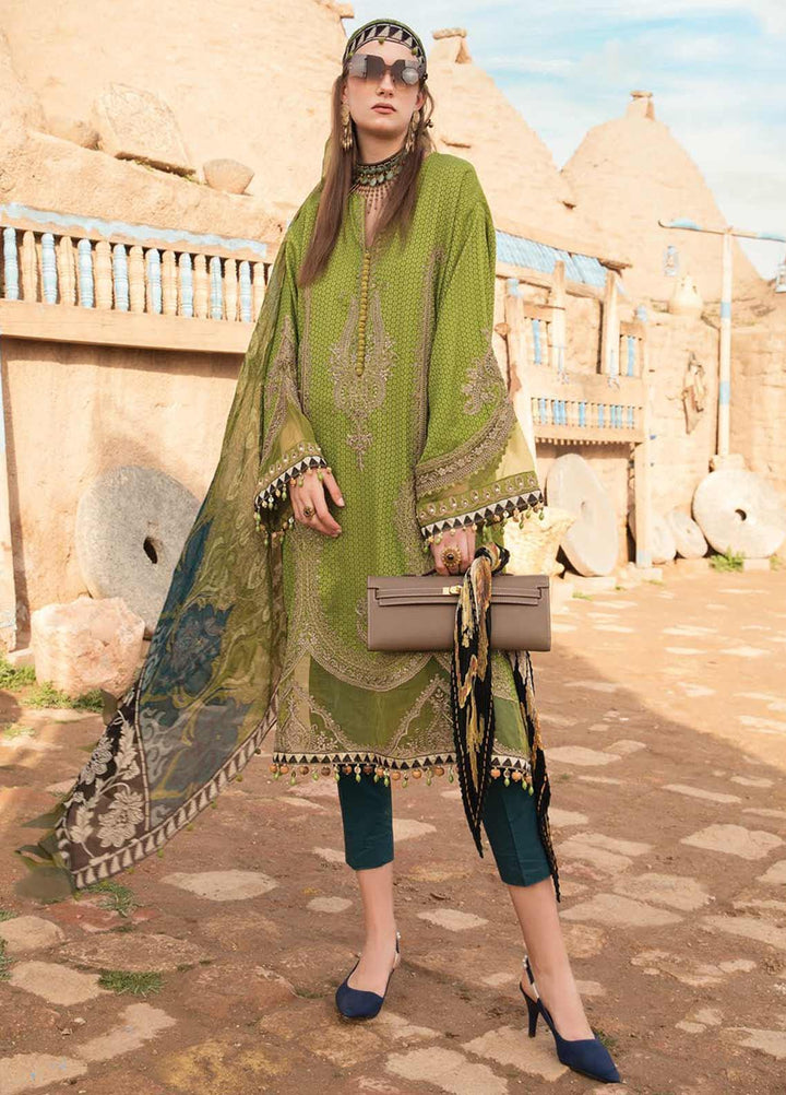 Maria B Embroidered Woven Yarn Suits Unstitched 3 Piece MB21L 14-B - Summer Collection