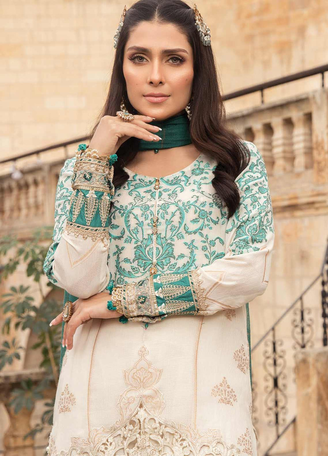 Maria B Embroidered Jacquard Suits Unstitched 3 Piece MB21L 3-A - Summer Collection