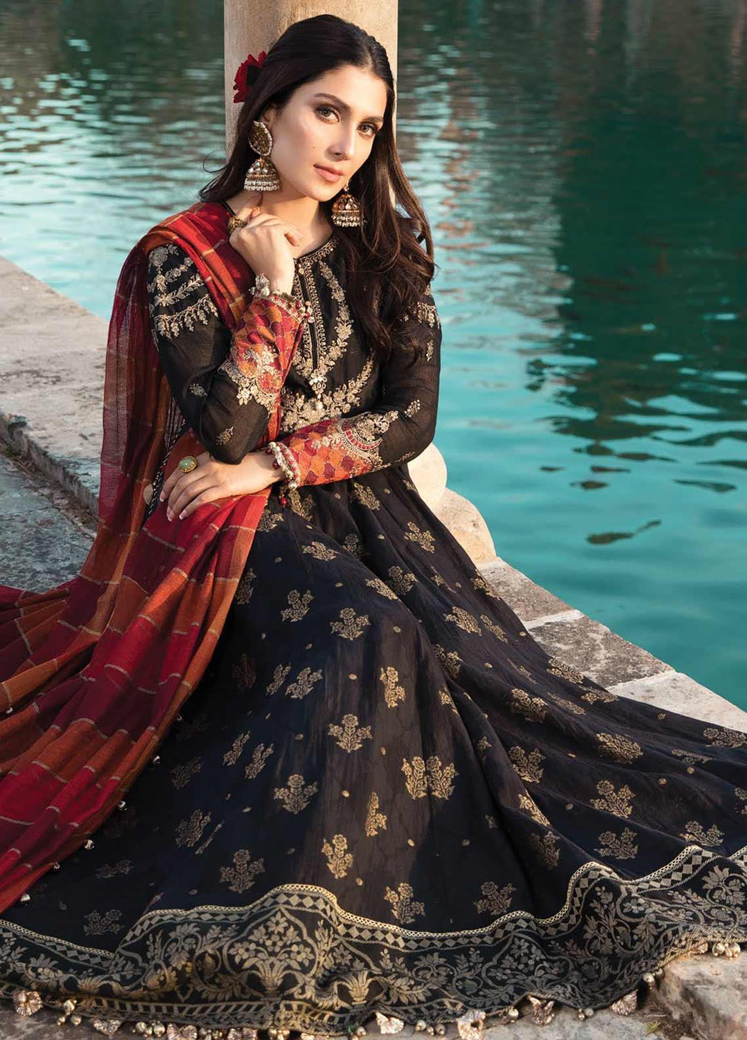 Maria B Embroidered Jacquard Suits Unstitched 3 Piece MB21L 4-B - Summer Collection