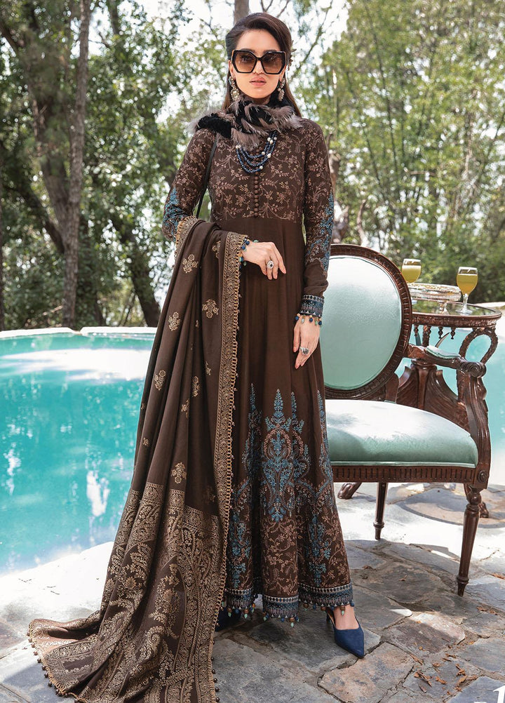 Maria B Embroidered Linen Suits Unstitched 3 Piece MB22LN D1 - Winter Collection