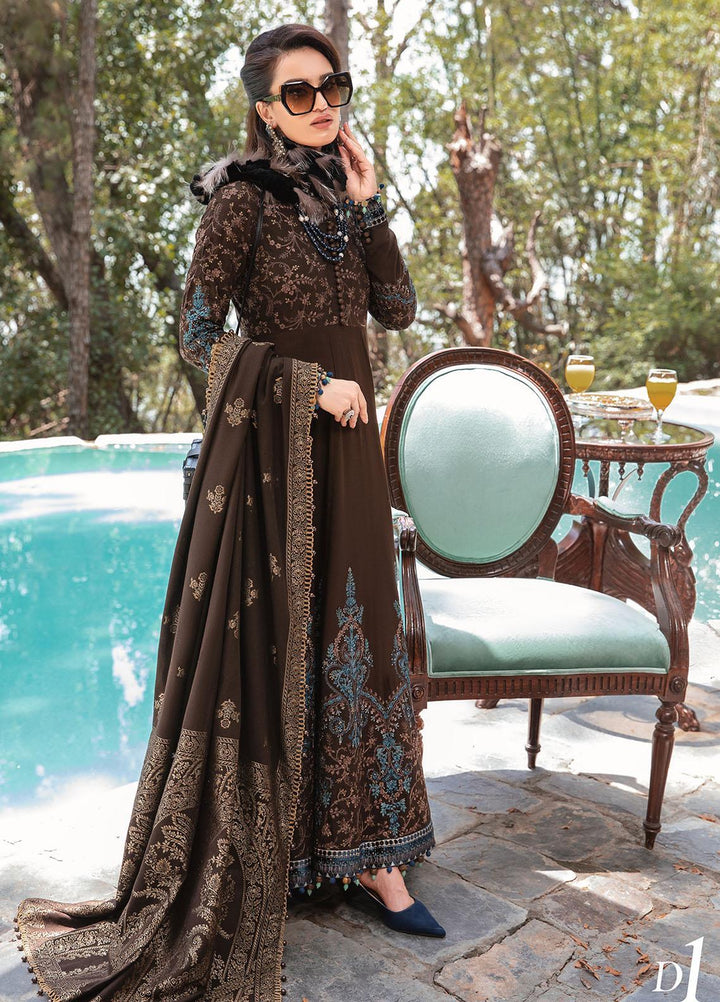 Maria B Embroidered Linen Suits Unstitched 3 Piece MB22LN D1 - Winter Collection