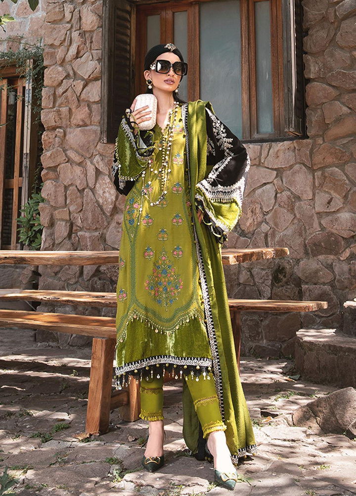 Maria B Embroidered Linen Suits Unstitched 3 Piece MB22LN D11 - Winter Collection