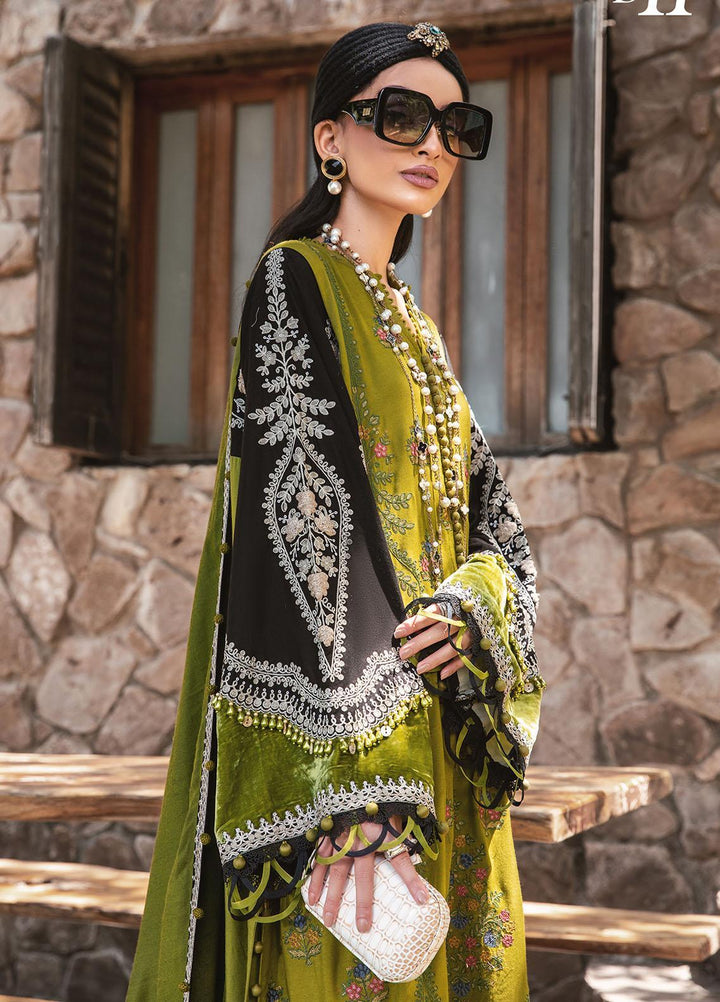 Maria B Embroidered Linen Suits Unstitched 3 Piece MB22LN D11 - Winter Collection