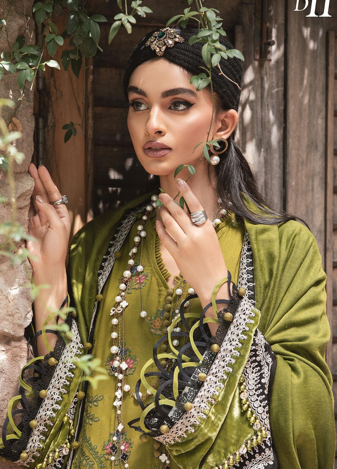 Maria B Embroidered Linen Suits Unstitched 3 Piece MB22LN D11 - Winter Collection