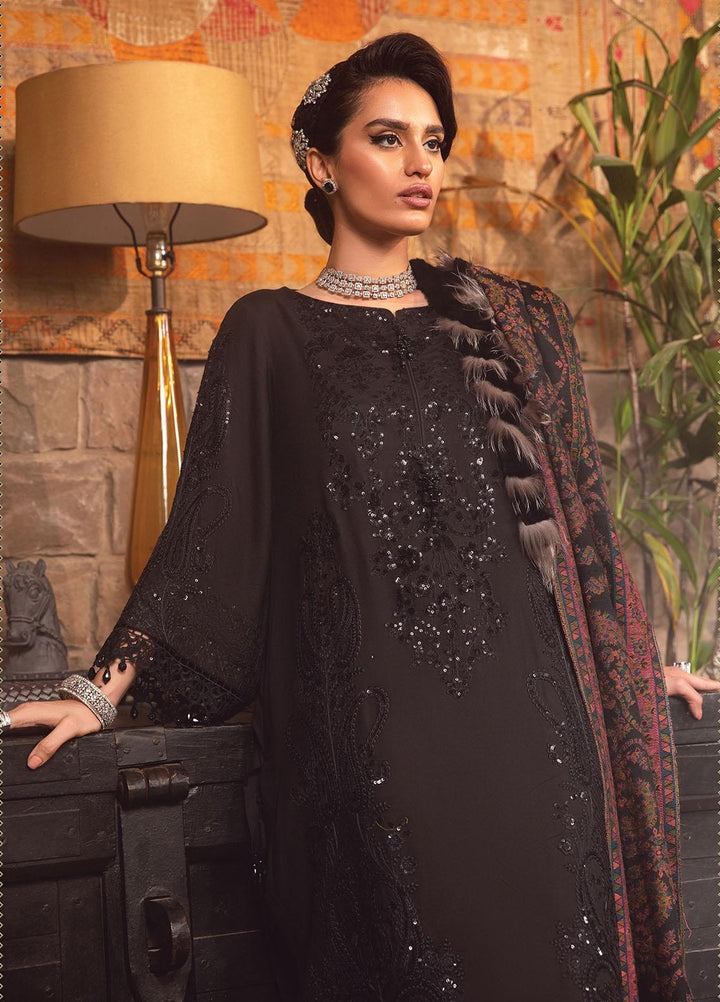 Maria B Embroidered Linen Suits Unstitched 3 Piece MB22LN D12 - Winter Collection