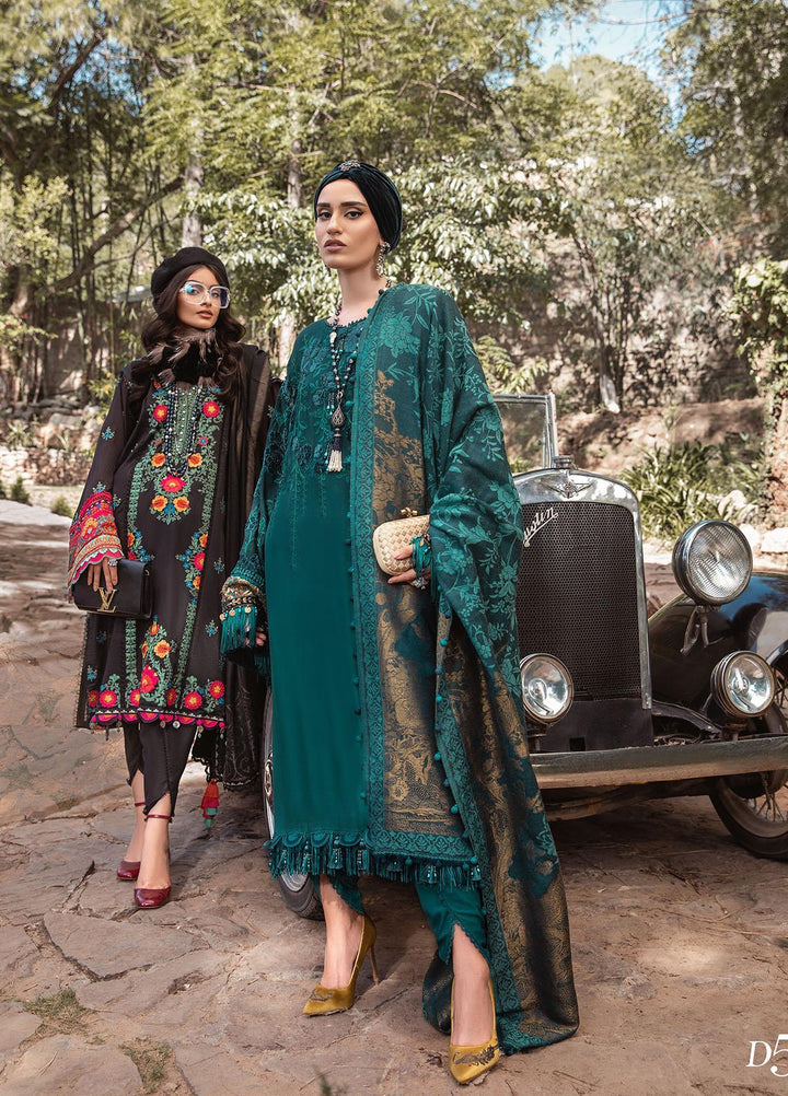Maria B Embroidered Linen Suits Unstitched 3 Piece MB22LN D5 - Winter Collection