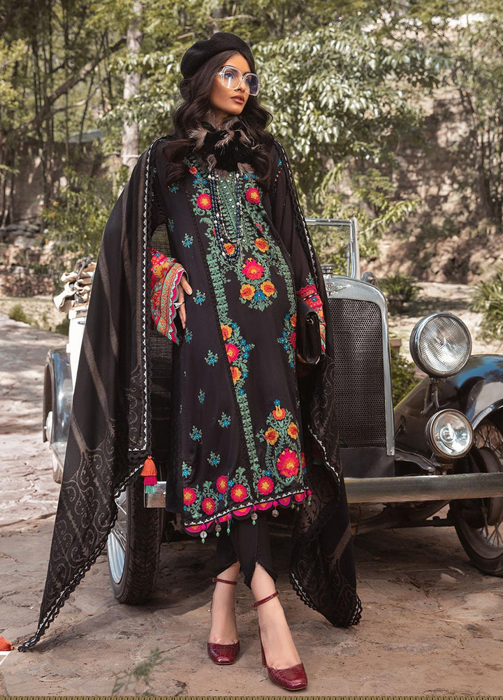 Maria B Embroidered Linen Suits Unstitched 3 Piece MB22LN D7 - Winter Collection