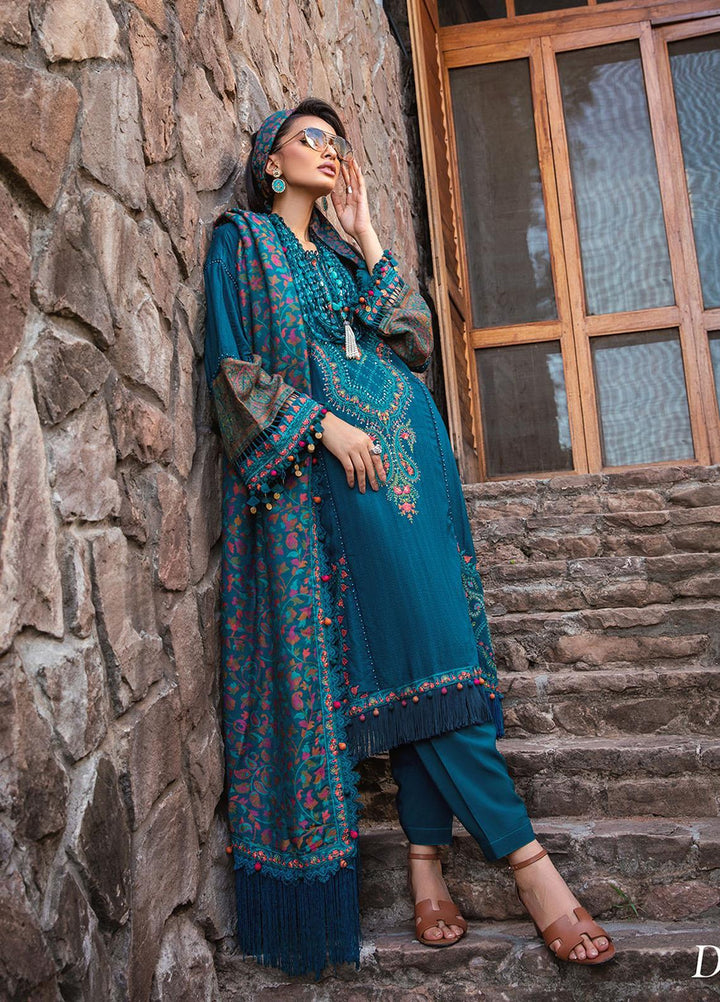 Maria B Embroidered Linen Suits Unstitched 3 Piece MB22LN D9 - Winter Collection