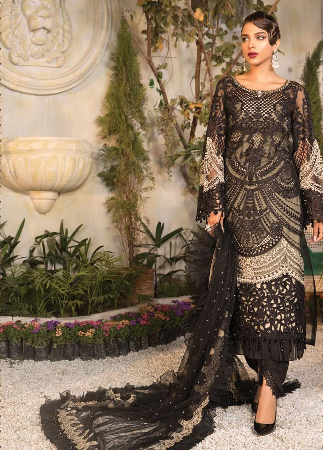 Mbroidered By Maria B Embroidered Organza Suits Unstitched 3 Piece MB21MB 06 - Eid Collection